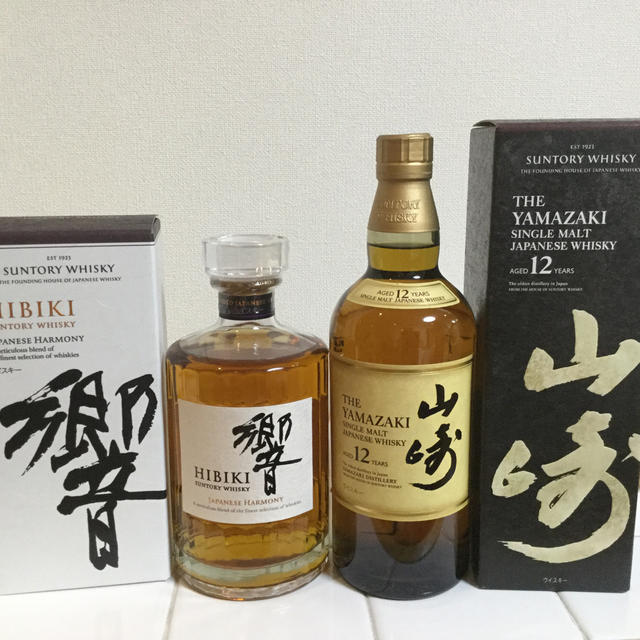 サントリー 山崎12年 / 響 化粧箱付き (2本セット) 酒 高価買蔵