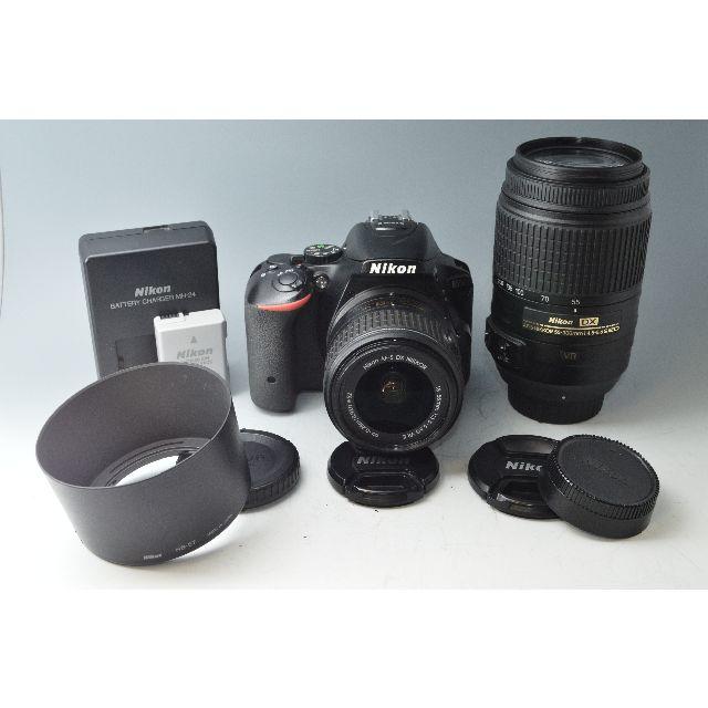 #1990 【美品】Nikon ニコン D5500 ダブルズームキット ブラック