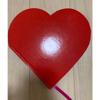 フライングタイガーコペンハーゲン 文房具 ノート メモ帳 ハート型 赤(ノート/メモ帳/ふせん)