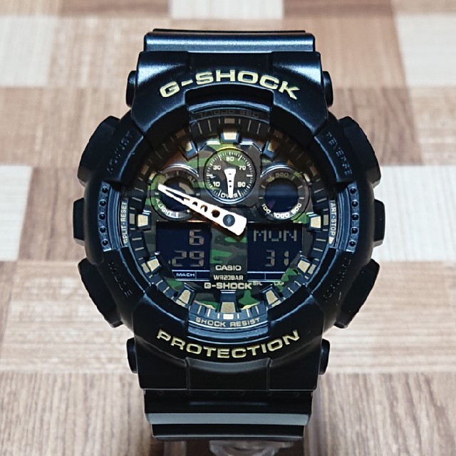 【CASIO／G-SHOCK】アナデジ カモフラージュ柄 メンズ腕時計