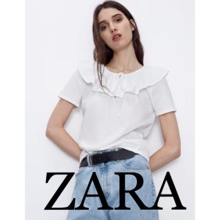 ザラ(ZARA)のZARA フリル　Tシャツ(Tシャツ(半袖/袖なし))