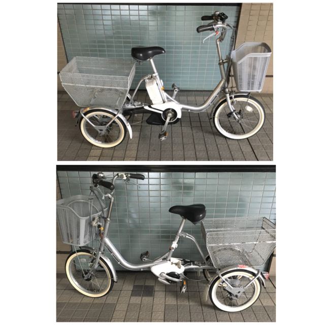 電動アシスト自転車　三輪車　ブリヂストンアシスタワゴンシルバータイヤサイズ