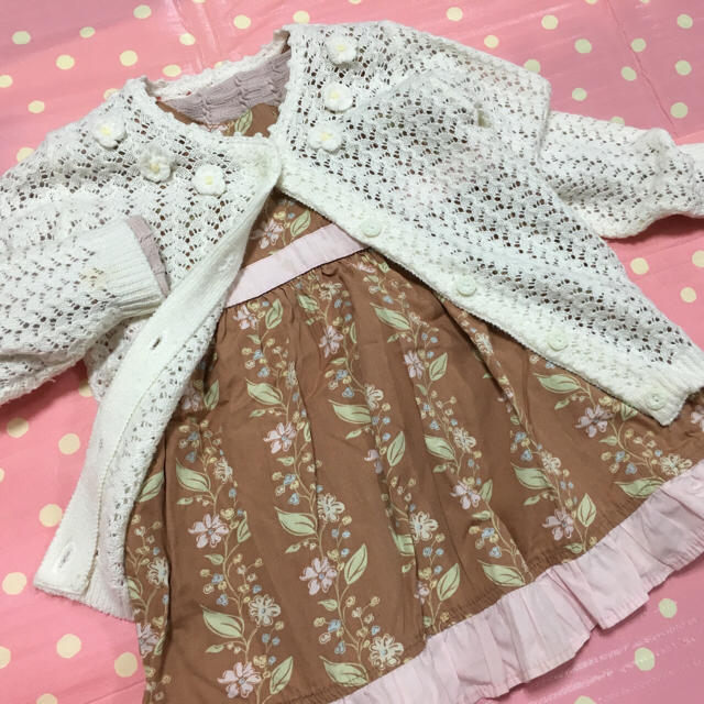 Branshes(ブランシェス)の90.95☆3点♡オシュコシュ、ブランシ キッズ/ベビー/マタニティのキッズ服女の子用(90cm~)(ワンピース)の商品写真