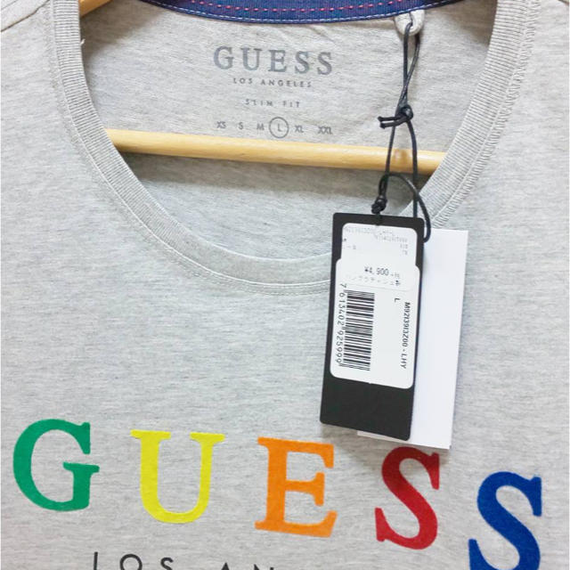 GUESS(ゲス)のTシャツ GUESS ゲス メンズ 半袖 グレー 新品 メンズのトップス(Tシャツ/カットソー(半袖/袖なし))の商品写真