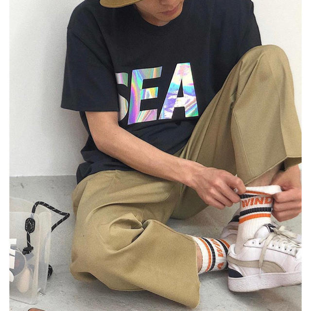 Tシャツ/カットソー(半袖/袖なし)SEA (IRIDESCENT) T-SHIRT﻿ Lサイズ