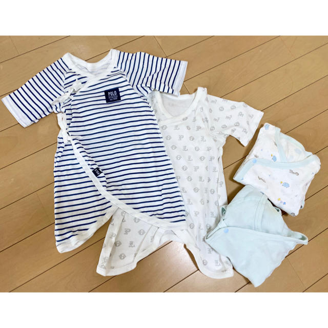 POLO RALPH LAUREN(ポロラルフローレン)のコンビ肌着　4枚set キッズ/ベビー/マタニティのベビー服(~85cm)(肌着/下着)の商品写真