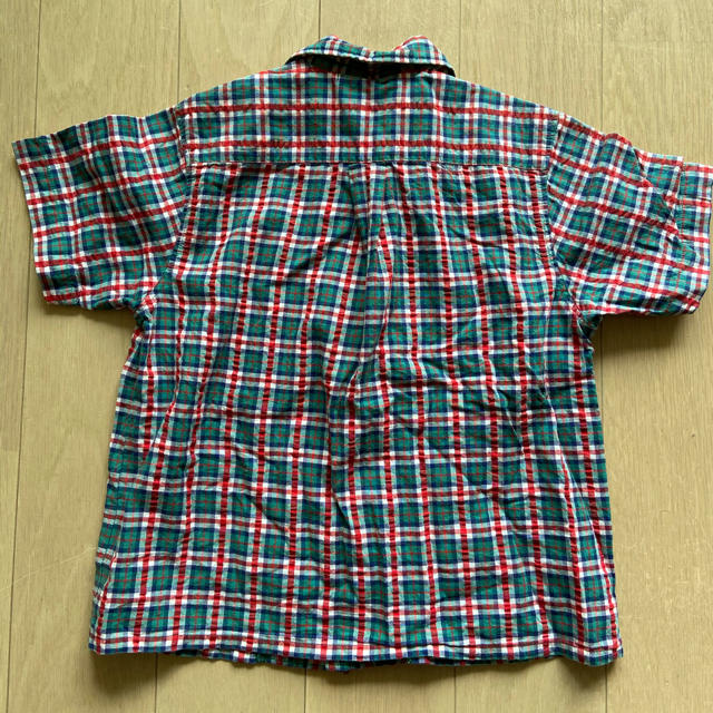 mikihouse(ミキハウス)のミキハウス　半袖チェックシャツ　100 キッズ/ベビー/マタニティのキッズ服男の子用(90cm~)(ブラウス)の商品写真