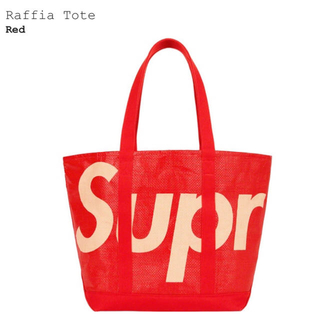 シュプリーム(Supreme)のsupreme week18 Supreme Raffia Tote red(トートバッグ)