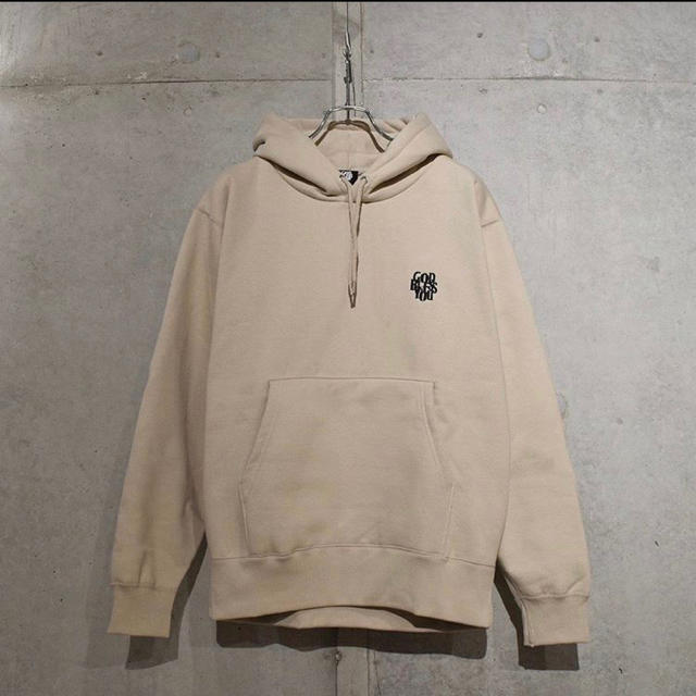 【ベージュ/XXL】GOD BLESS YOU HOODIE BEIGE メンズのトップス(パーカー)の商品写真