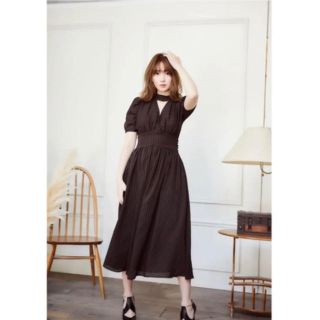 スナイデル(SNIDEL)の値下げ！【Herlipto】Striped Midi Dress(ひざ丈ワンピース)