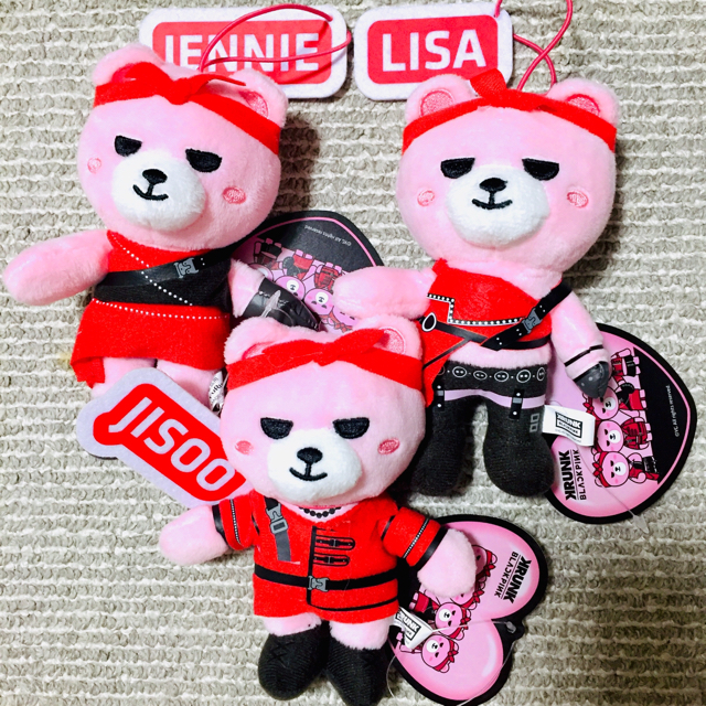 KRUNK BLACKPINK おおきめ マスコット ぬいぐるみ セット | フリマアプリ ラクマ