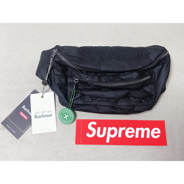 Supreme / Barbour Waxed Cotton Waist Bag