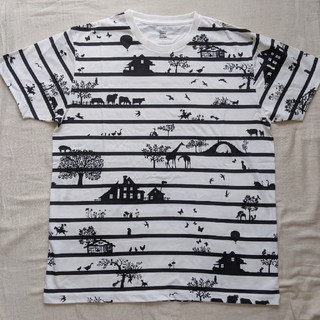 グラニフ(Design Tshirts Store graniph)の【未使用】graniph　メンズ ボーダー Tシャツ　L(Tシャツ/カットソー(半袖/袖なし))