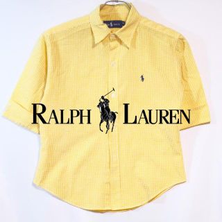 ポロラルフローレン(POLO RALPH LAUREN)の【USA古着】ラルフローレン レディース　イエロー XL【#190】(シャツ/ブラウス(半袖/袖なし))