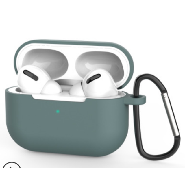 airpods proケース エアーポッズ シリコン 耐衝撃 グリーン スマホ/家電/カメラのスマホアクセサリー(その他)の商品写真