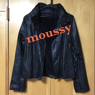 マウジー(moussy)のmoussyライダースジャケット(ライダースジャケット)