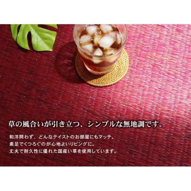 日本製 デザインい草ラグ『プラード』8色3サイズから選べる 1