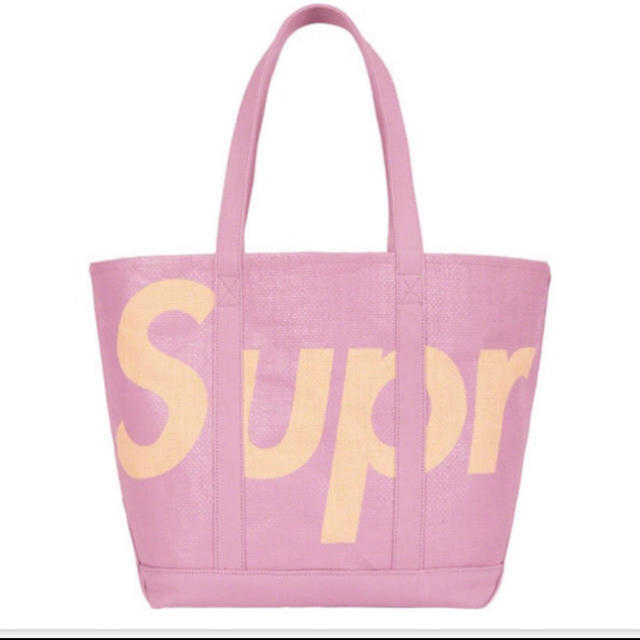 最安値　supreme raffia Tote purple