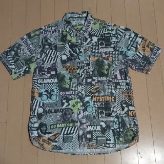 ヒステリックグラマー(HYSTERIC GLAMOUR)のヒステリックグラマー 総柄 半袖シャツ Lサイズ(Tシャツ/カットソー(半袖/袖なし))