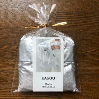 ビームス(BEAMS)のBAGGU  BABY  シルバー　新品　エコバック(エコバッグ)