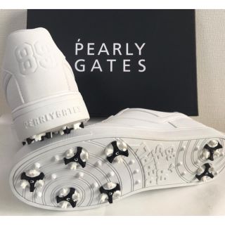 パーリーゲイツ(PEARLY GATES)の新品 パーリーゲイツ NEWローカットスパイク シューズ 27.0cm 白(シューズ)