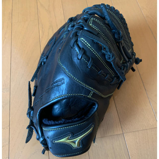 MIZUNO(ミズノ)のミズノ ファーストミット ソフト 軟式 少年野球 黒 スポーツ/アウトドアの野球(グローブ)の商品写真