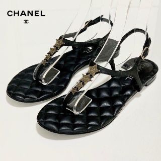 CHANEL コメット 白 ストラップサンダル