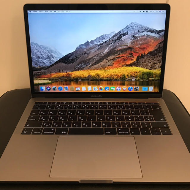 MacBook Pro 13インチ 2017 256GB スペースグレー充放電回数39回修理換装歴