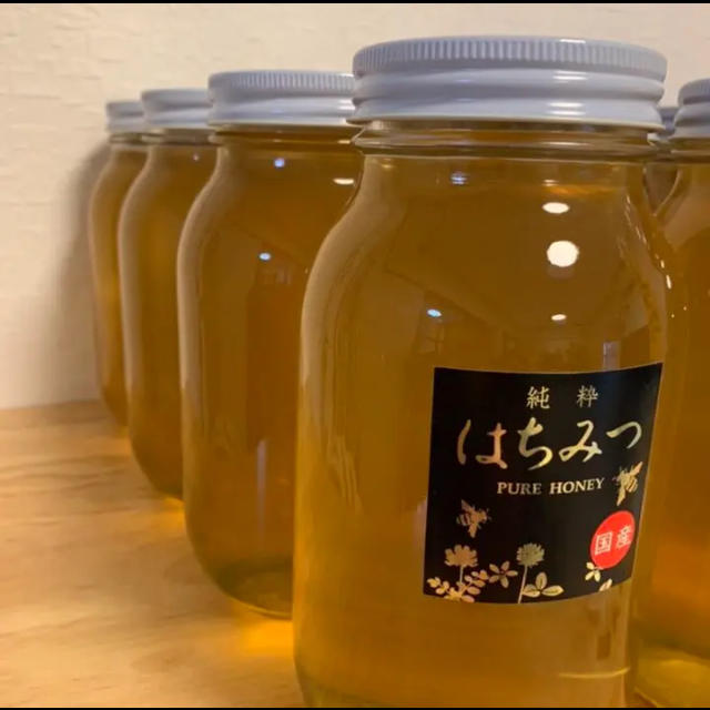 国産 純粋 生はちみつ 1.2kg 蜂蜜 ハチミツ 非加熱 無添加 食品/飲料/酒の食品(その他)の商品写真