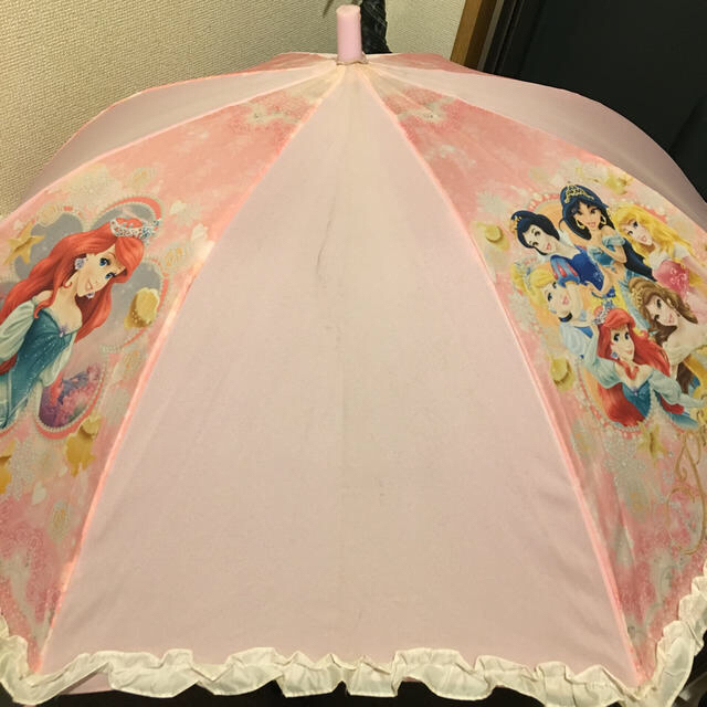 Disney(ディズニー)のディズニー プリンセス ジャンプ傘 50cm used キッズ/ベビー/マタニティのこども用ファッション小物(傘)の商品写真