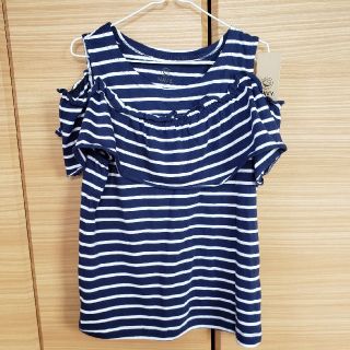 新品　オープンショルダーTシャツ　140(Tシャツ/カットソー)