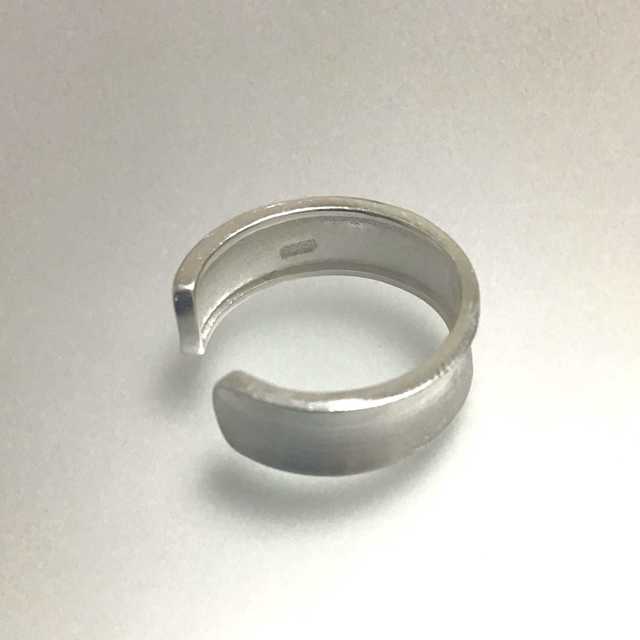 カーブリング silver925 指輪 メンズ フリーサイズ オープン の通販 by DQ shop｜ラクマ