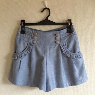 アプワイザーリッシェ(Apuweiser-riche)のアプワイザー♡ブルーグレーのショーパン(ショートパンツ)