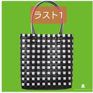 カルディ(KALDI)の完売品　KALDI サイゴンバッグ　　黒白　(エコバッグ)