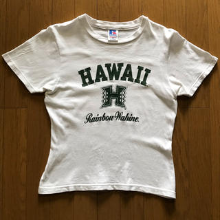 ハワイ大学　Ｔシャツ　レインボー　ワヒネ　レディース(Tシャツ(半袖/袖なし))