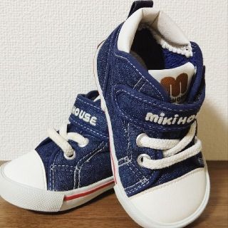 ミキハウス(mikihouse)のMIKIHOUSE スニーカー  13.5cm インディゴブルー(スニーカー)