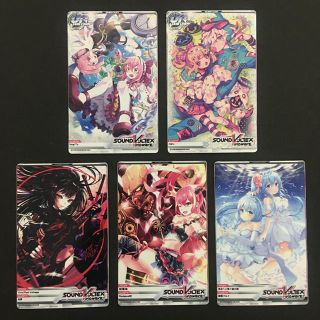 コナミ(KONAMI)のSOUND VOLTEX カードコネクト URその他合計5枚セット(その他)