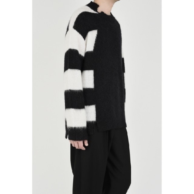 LAD MUSICIAN(ラッドミュージシャン)のLAD MUSICIAN MOHAIR SWITCH BORDER KNIT  メンズのトップス(ニット/セーター)の商品写真