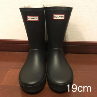 ハンター(HUNTER)の 【ジャングル様専用】HUNTER ハンター レインブーツ ブラック 19cm(長靴/レインシューズ)