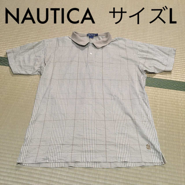 【NAUTICA】ノーティカ 90's 総柄 ドット柄 ポロシャツ