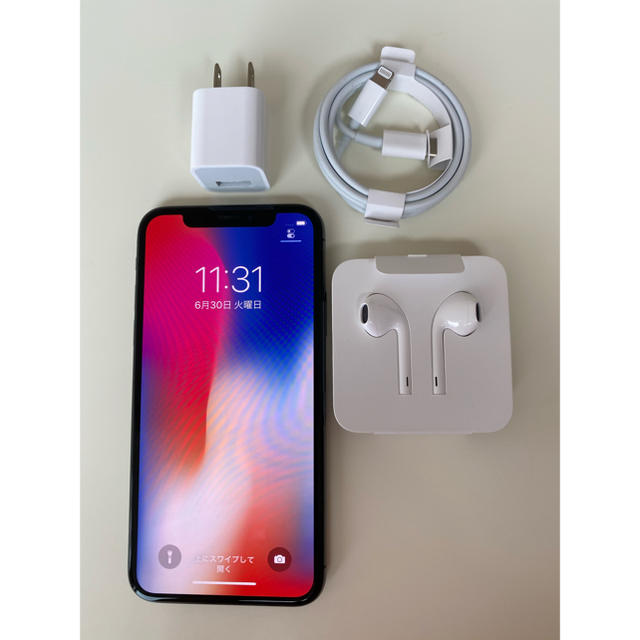 iPhonex 本体　64 GB black