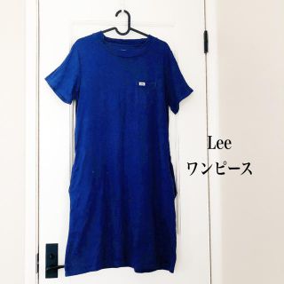 リー(Lee)のLEE ワンピース　Mサイズ　ネイビー (ひざ丈ワンピース)