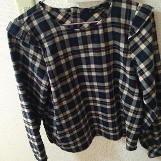 ダブルクローゼット(w closet)のチェックブラウス(シャツ/ブラウス(長袖/七分))