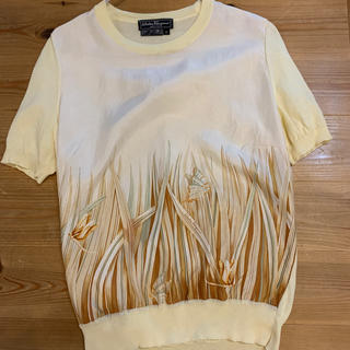 サルヴァトーレフェラガモ(Salvatore Ferragamo)のフェラガモ  シルク　デザインシャツ(シャツ/ブラウス(半袖/袖なし))