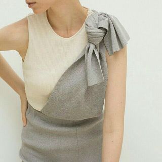 LEINWANDE Tie Knit Dress & Skirt / Gray(ロングワンピース/マキシワンピース)