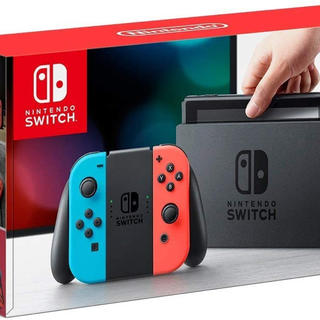 ニンテンドースイッチ(Nintendo Switch)の新型　ニンテンドースイッチ本体　ネオンブルー/ネオンレッド(家庭用ゲーム機本体)