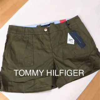 トミーヒルフィガー(TOMMY HILFIGER)のTOMMY HILFIGER❤︎カーキ色キュロットショートパンツ 新品(ショートパンツ)