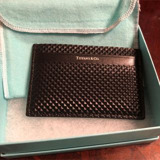 Tiffany & Co.(名刺入れ/定期入れ ・ ブラック/黒色系)の Tiffany & Co.(名刺入れ/定期入れ ・ ブラック/黒色系)の