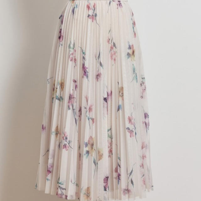 Noela(ノエラ)のプリントチュールスカート noela ピンク レディースのスカート(ひざ丈スカート)の商品写真