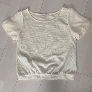 プロポーションボディドレッシング(PROPORTION BODY DRESSING)のproportion body dressing 半袖ブラウス　白　サイズ2(シャツ/ブラウス(半袖/袖なし))